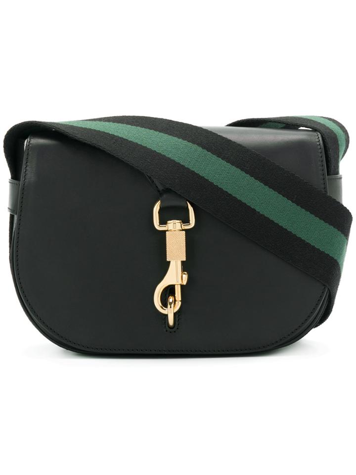 Victoria Beckham Contrast Strap Satchel - Black