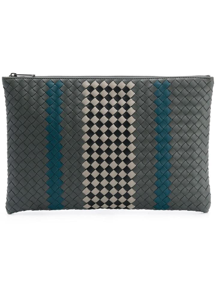 Bottega Veneta Bv Club 19 Pouch - Grey