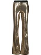 P.a.r.o.s.h. Sequin Bootcut Trousers - Gold