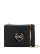 Versace Jeans Couture Embossed Logo Crossbody Bag - Black