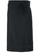 Tomas Maier Straight Skirt, Women's, Size: 38, Black, Wool/viscose