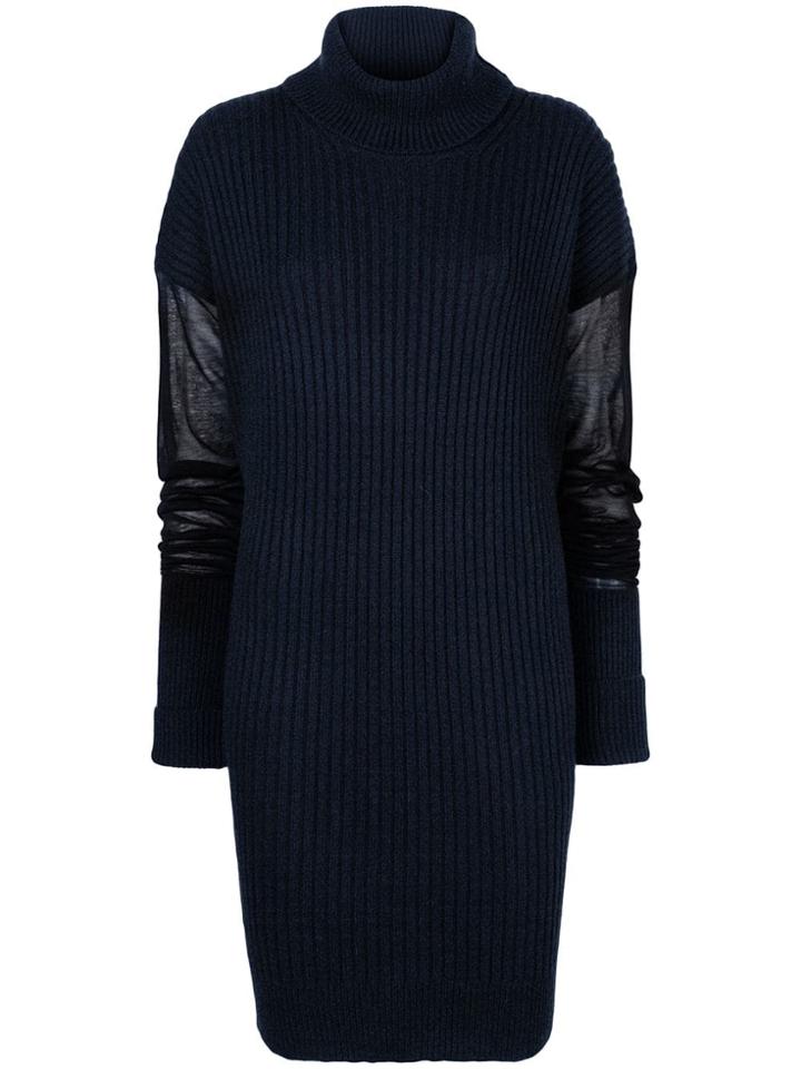 Maison Margiela Elongated Knitted Jumper - Blue