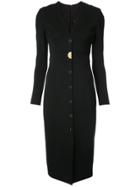 Cushnie Et Ochs V-neck Midi Dress - Black