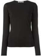 Sportmax Longsleeves Slim-fit T-shirt, Women's, Size: Small, Black, Polyamide/spandex/elastane