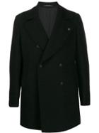 Tagliatore Fitted Double-breasted Jacket - Black