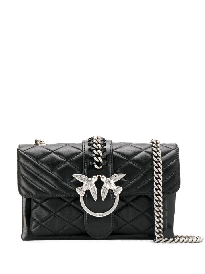 Pinko Mini Love Soft Shoulder Bag - Black