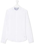 Manuel Ritz Kids Mandarin Collar Shirt - White