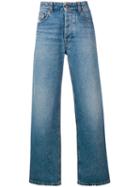 Ami Alexandre Mattiussi Wide Fit 5 Pocket Jeans - Blue