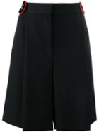 Givenchy Knee Length Shorts, Women's, Size: 40, Black, Silk/acetate/wool