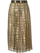 Temperley London Letter Skirt - Gold