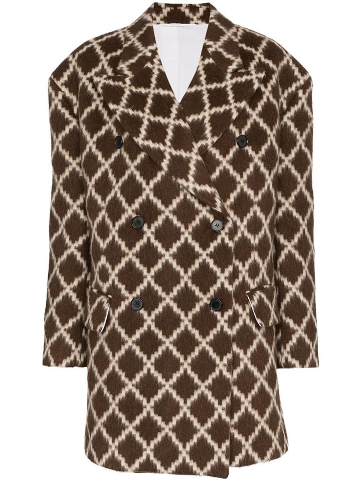 Calvin Klein 205w39nyc Oversized Wool Coat - Brown