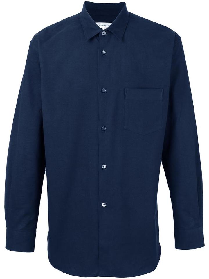 Comme Des Garçons Shirt Classic Shirt, Men's, Size: Large, Blue, Cotton
