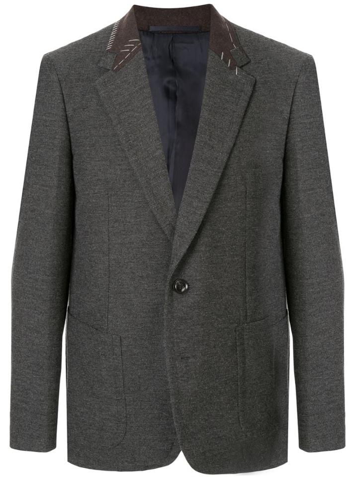 Kolor Stitch Detail Suit Jacket - Grey