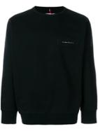 Oamc Top Stitch Detail Sweatshirt - Black