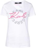 Karl Lagerfeld Logo Crewneck T-shirt - White