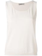 D.exterior - Round Neck Tank - Women - Viscose/polyester - M, Nude/neutrals, Viscose/polyester