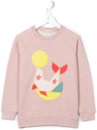 Stella Mccartney Kids Seal Appliqué Sweatshirt, Girl's, Size: 8 Yrs, Pink/purple