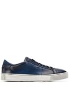Santoni Ombre Low Top Sneakers - Blue