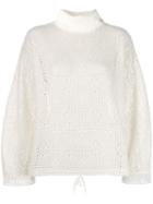 See By Chloé Open Knit Jumper - White
