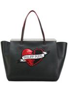 Philipp Plein - Editha Tote - Women - Calf Leather/polyester/crystal/metal - One Size, Black, Calf Leather/polyester/crystal/metal