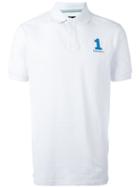 Hackett Logo Embroidery Polo Shirt, Men's, Size: Xl, White, Cotton/spandex/elastane