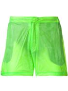 Islang Printed Neon Swim Shorts - Green