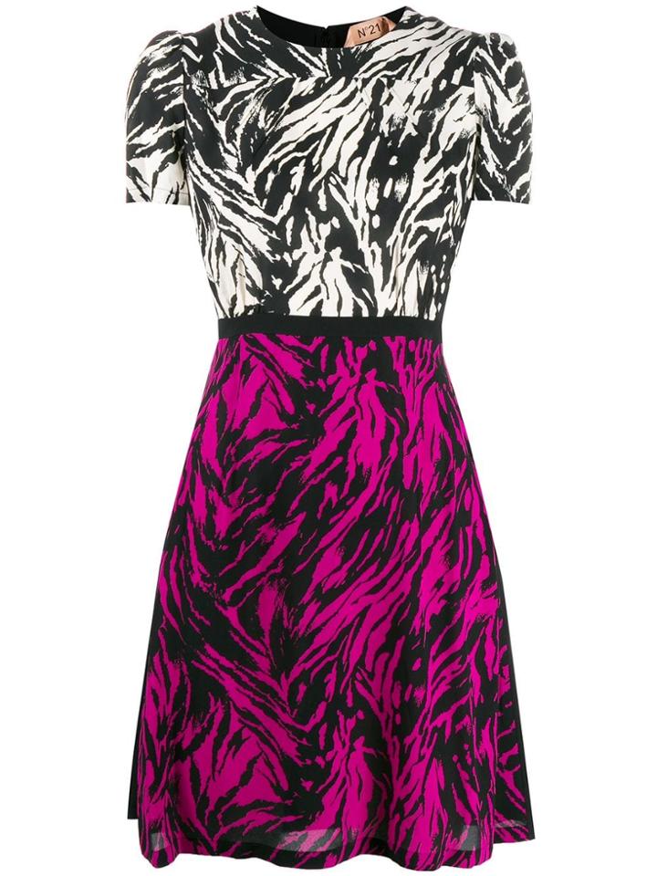 Nº21 Zebra Print Dress - Black