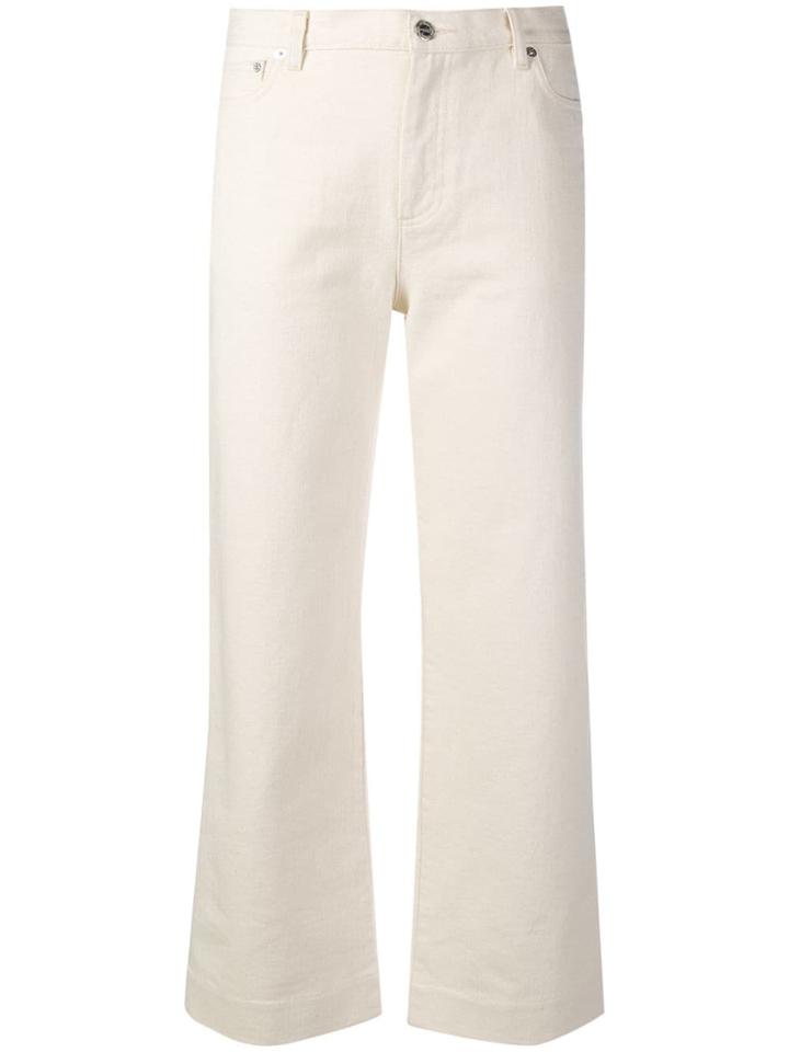 A.p.c. Cropped Trousers - White