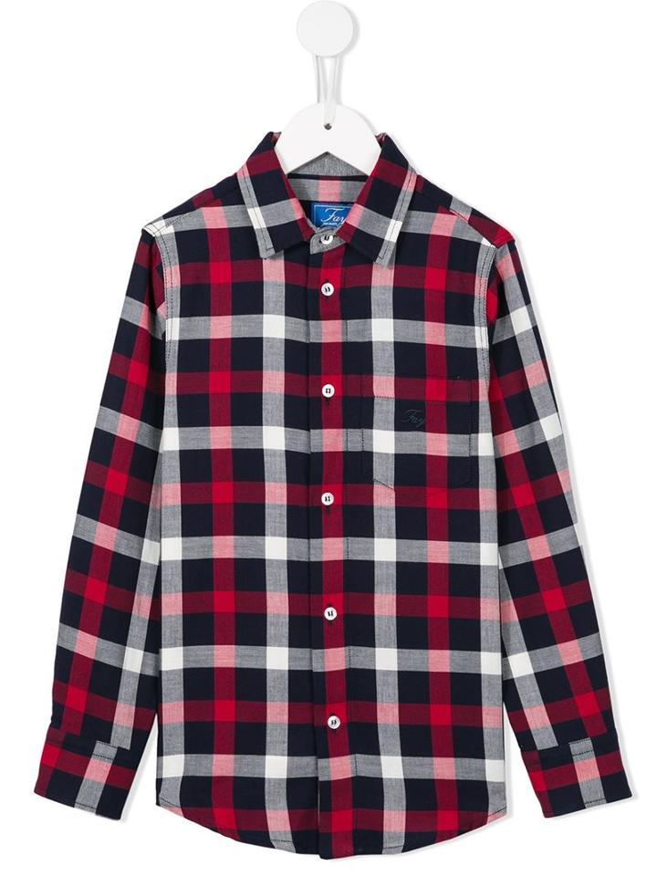 Fay Kids Checked Shirt