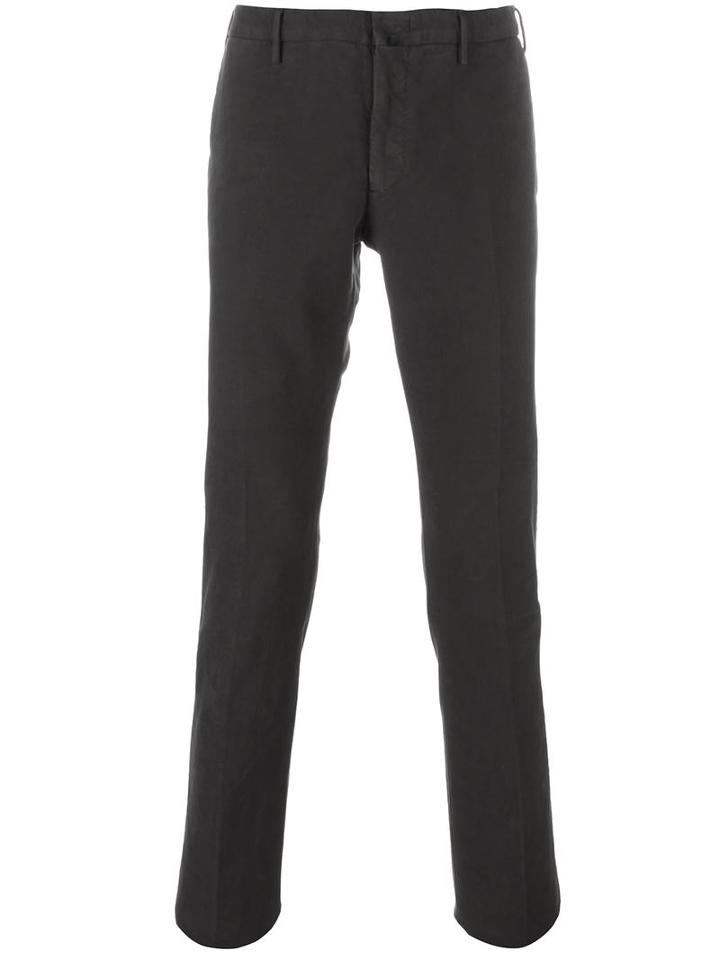 Incotex Skinny Trousers, Men's, Size: 52, Grey, Cotton/spandex/elastane
