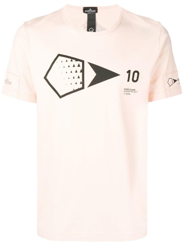 Stone Island Shadow Project Printed T-shirt - Orange