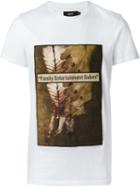 Blood Brother Print T-shirt, Men's, Size: Xxl, White, Cotton