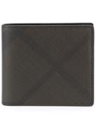 Burberry Checked Billfold Wallet - Brown