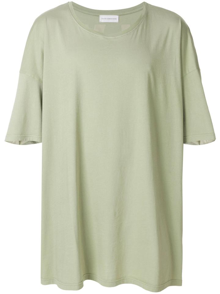 Faith Connexion Oversized Slogan Back T-shirt - Green