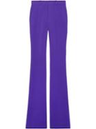 Gucci Stretch Viscose Skinny Flare Trousers - Purple
