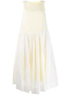 Casey Casey Flared Sleeveless Dress - White