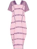 Pippa Holt Striped Maxi Kaftan Dress - Purple