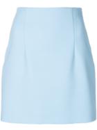 Off-white Fitted Mini Skirt - Blue