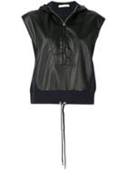 Cédric Charlier Half-zip Hooded Sweatshirt - Black