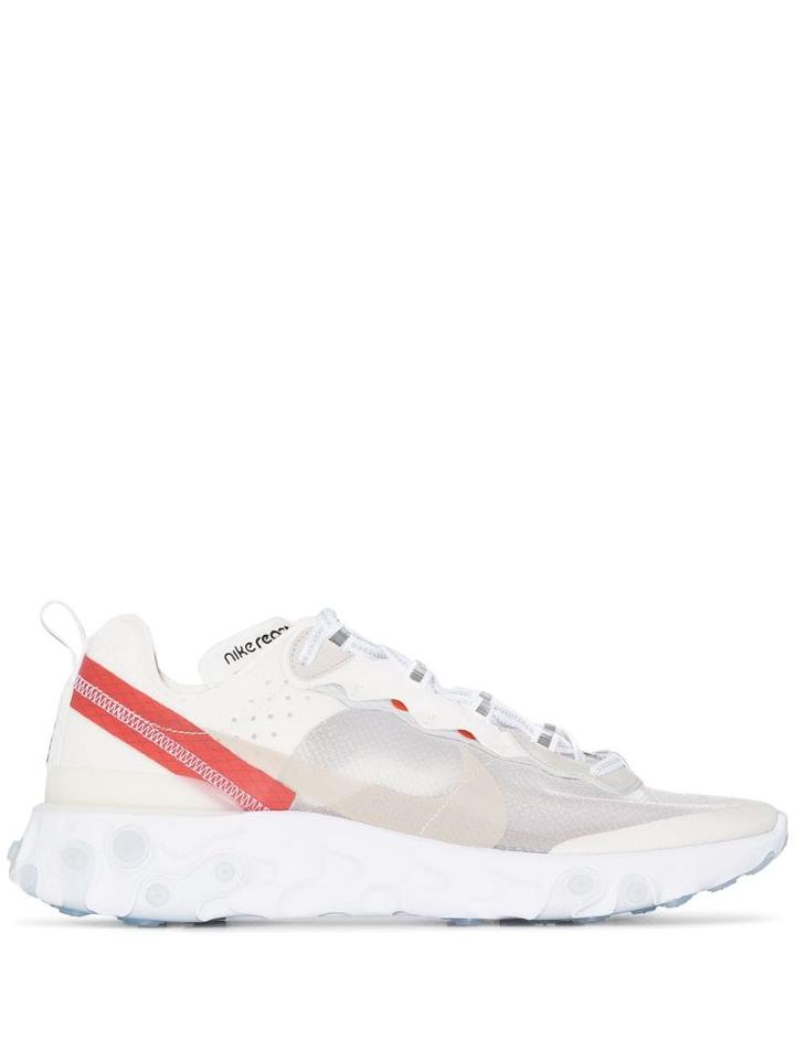 Nike Cream React Element 87 Sneakers - White