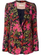 Ssheena Flower Print Blazer, Women's, Size: 40, Viscose/polyester/spandex/elastane