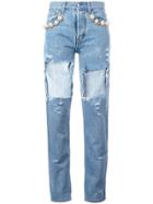 Forte Dei Marmi Couture Cut-out Jeans - Blue