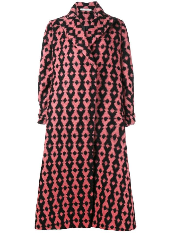 Emilia Wickstead 'troy' Oversized Coat - Pink