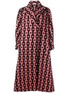 Emilia Wickstead 'troy' Oversized Coat - Pink