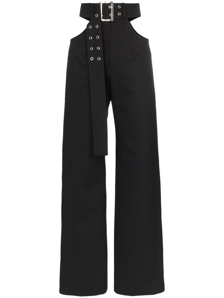 Matériel Cut-out Belted Trousers - Black