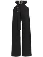 Matériel Cut-out Belted Trousers - Black