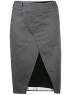A.f.vandevorst - Superstar Skirt - Women - Cotton/silk - 34, Grey, Cotton/silk