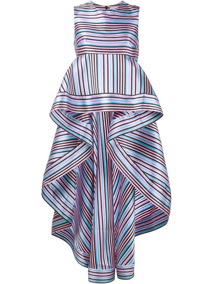 Natasha Zinko Striped Peplum Top