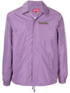 Supreme Gonz Logo Coaches Jacket Ss18 - Purple
