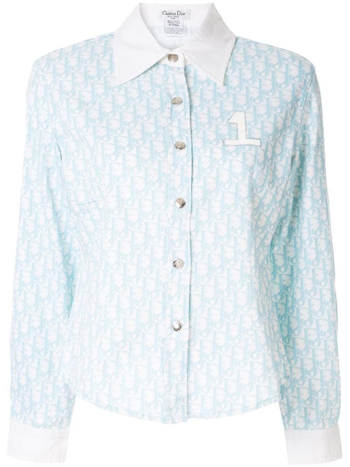 Christian Dior Vintage Long Sleeve Top - Blue